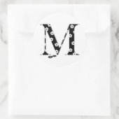 bloembrief M Ronde Sticker (Tas)