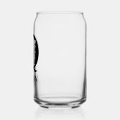 Bloembrief Q Monogram en gepersonaliseerde naam Blikvorm Glas (Links)