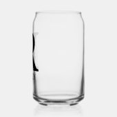 Bloembrief R Monogram en gepersonaliseerde naam Blikvorm Glas (Links)