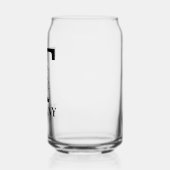 Bloembrief T Monogram en gepersonaliseerde naam Blikvorm Glas (Links)