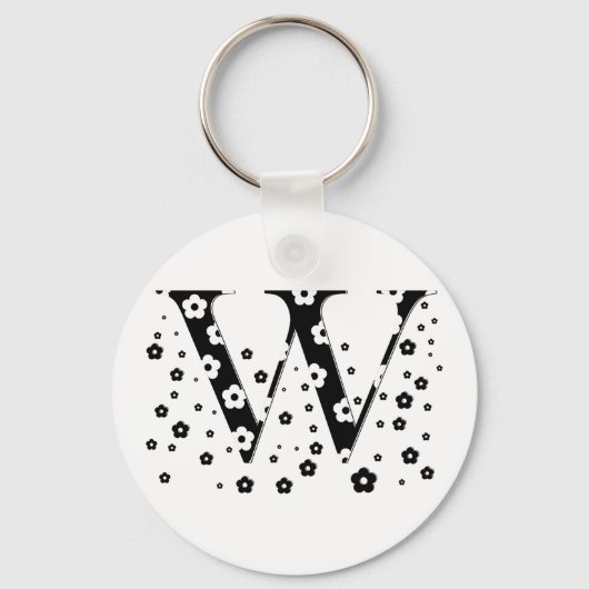 bloembrief W Sleutelhanger (Voorkant)