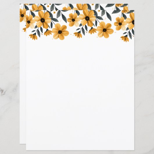 bloembriefhoofd (Voorkant / Achterkant)