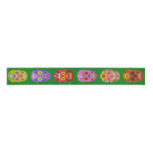 Bloemcellen Grosgrain Lint (Voorkant)