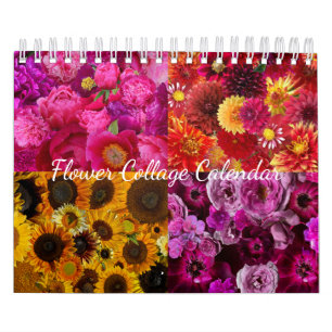 Bloemcollage kalender
