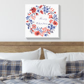 Bloemcyclus Canvas Afdruk (Insitu (Slaapkamer))