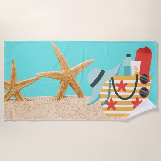 Bloemdoekje Strandlaken (Voorkant)