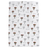 Bloemdoos Bouquet Gift Bag Medium Cadeauzakje (Achterkant)