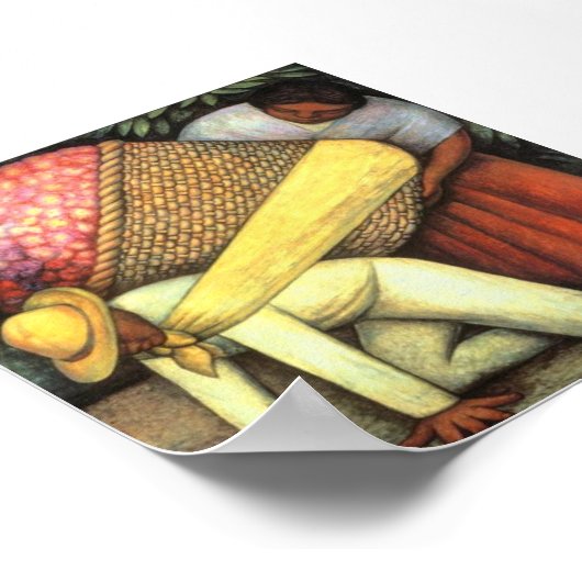 Bloemdrager - Diego Rivera Poster (Hoek)
