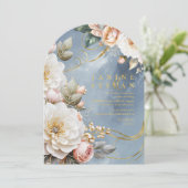 Bloemdrama Wedding Blue Arch ID1022 Kaart (Staand voorkant)