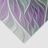 Bloemdromen, Abstracte Paarse groene fractale kuns Tissuepapier (Detail)