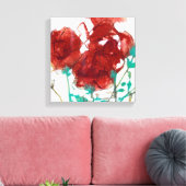 Bloemdruk I Canvas Afdruk (Insitu (Woonkamer))