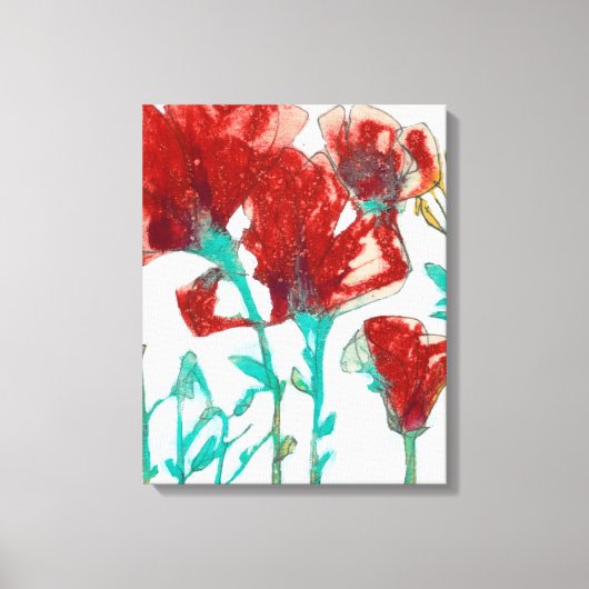 Bloemdruk II Canvas Afdruk (Voorkant)