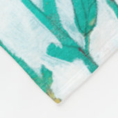 Bloemdruk II Fleece Deken (Hoek)