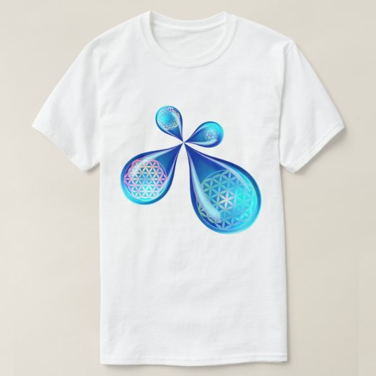 Bloemdruppels T-shirt (Design voorkant)