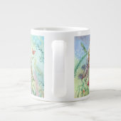 Bloemelfen Fantasy Kunst Jumbo Mok (Achterkant)