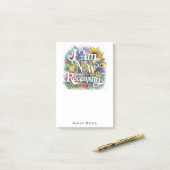 *~* Bloemen 10 IK ONTVANG NU AP85 Manifesting Post-it® Notes (Op bureau)