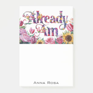 *~* Bloemen 10 REEDS AM AP85 Manifesting Post-it® Notes