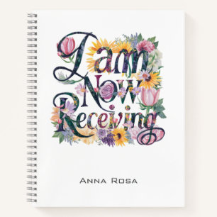*~* Bloemen 15 IK ONTVANG NU AP85 Manifesting Notitieboek