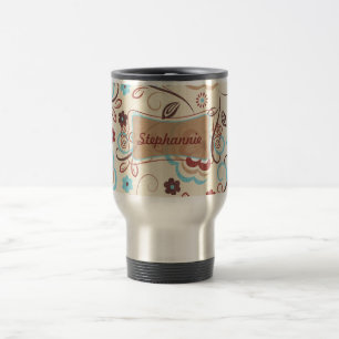Bloemen 15 oz. Roestvrij staal Reizen Mok Cup
