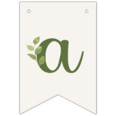 Bloemen 18e gelukkige verjaardag bunting banner (Derde vlag)