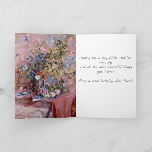 Bloemen 1906 door Edouard Vuillard Gelukkige verja Kaart (Binnen)