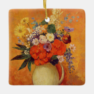 Bloemen 1910 keramisch ornament