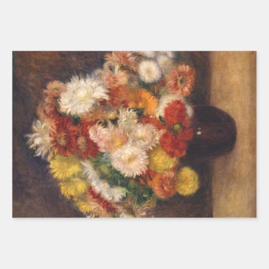 Bloemen (1) Decoupage Trio Set van Auguste Renoir Inpakpapier Vel (Voorkant 2)