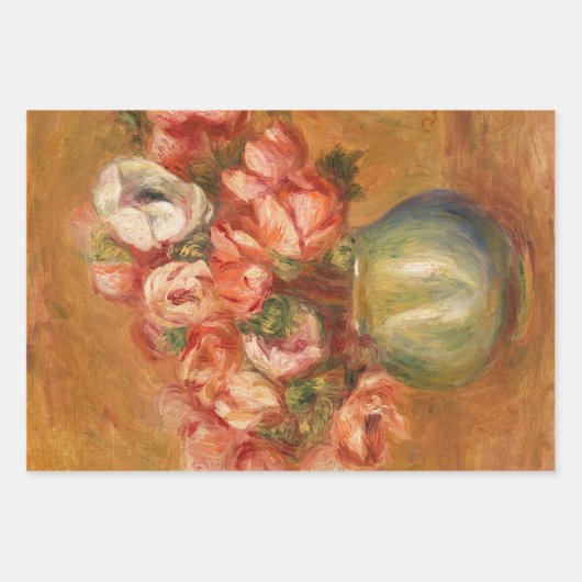 Bloemen (1) Decoupage Trio Set van Auguste Renoir Inpakpapier Vel (Voorkant)