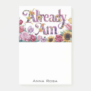 *~* Bloemen 1 REEDS AM AP85 Manifesting Post-it® Notes