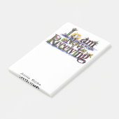 *~* Bloemen 21 IK ONTVANG NU AP85 Manifesting Post-it® Notes (Schuin)