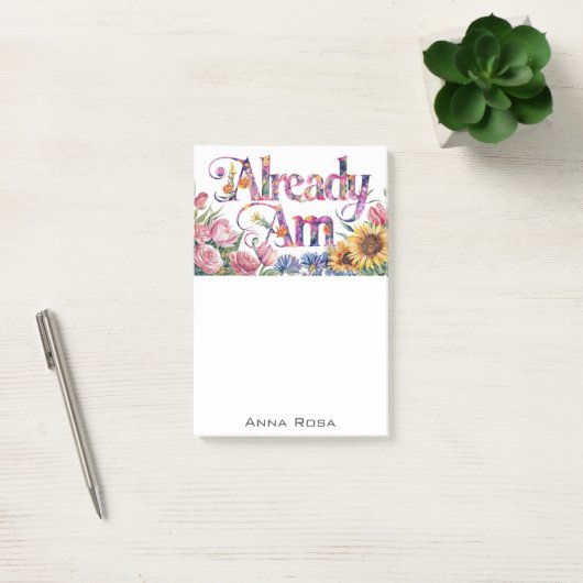 *~* Bloemen 3 REEDS AM AP85 Manifesting Post-it® Notes (Kantoor)