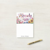 *~* Bloemen 3 REEDS AM AP85 Manifesting Post-it® Notes (Op bureau)