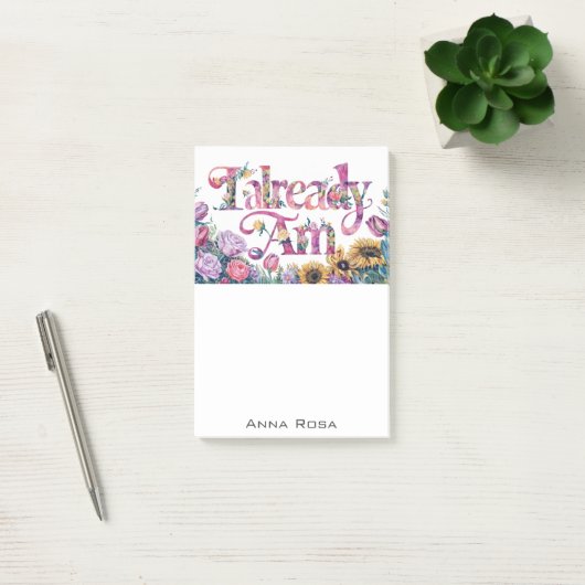 *~* Bloemen 4 REEDS AM AP85 Manifesting Post-it® Notes (Kantoor)