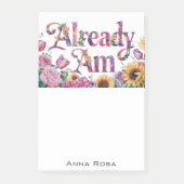*~* Bloemen 6 REEDS AM AP85 Manifesting Post-it® Notes (Voorkant)