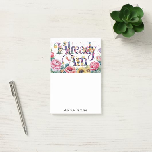 *~* Bloemen 7 REEDS AM AP85 Manifesting Post-it® Notes (Kantoor)