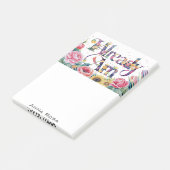 *~* Bloemen 7 REEDS AM AP85 Manifesting Post-it® Notes (Schuin)