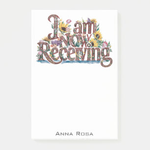 *~* Bloemen 8 IK ONTVANG NU AP85 Manifesting Post-it® Notes