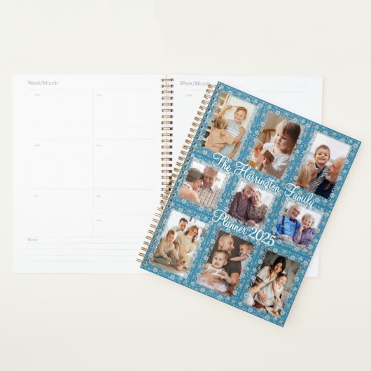 Bloemen 9 fotocollage planner (Display)