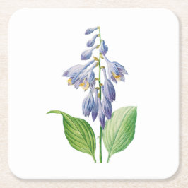 Bloemen: A012 Daylily Vierkante Kartonnen Onderzetter