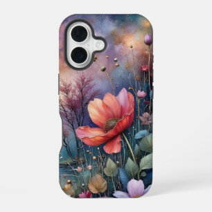Bloemen aan de waterkant iPhone 16 hoesje