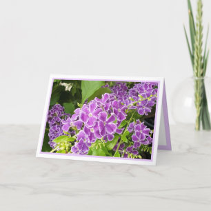 Bloemen Aangepaste Kaart voor Happy Birthday