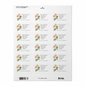 Bloemen aangepaste labels 2 (Full Sheet)