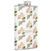  bloemen aangepaste monogram kolven 2 heupfles (Rechts)