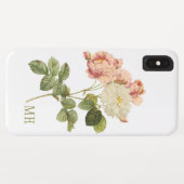 bloemen aangepaste monogram telefoongevallen Case-Mate iPhone case (Achterkant (horizontaal))