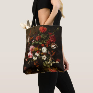 bloemen - Aangepaste monogrammen voor Floral Fine Draagtas