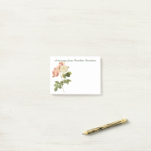 bloemen aangepaste Post-it notities 2 Post-it® Notes (Op bureau)