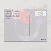 Bloemen Aardolie Schilderen Weddenschap Hartelijk Briefkaart (Achterkant)