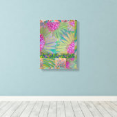 Bloemen Abstract 8 Canvas Afdruk (Insitu (Houten vloer))