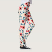 Bloemen Abstract: Bloeiende  Patroon. Leggings (Rechts)