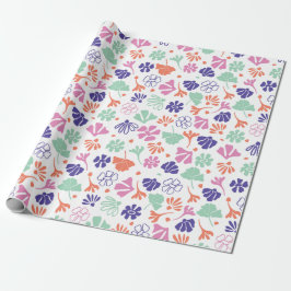 Bloemen Abstract Multicolor Blooms Cadeaupapier